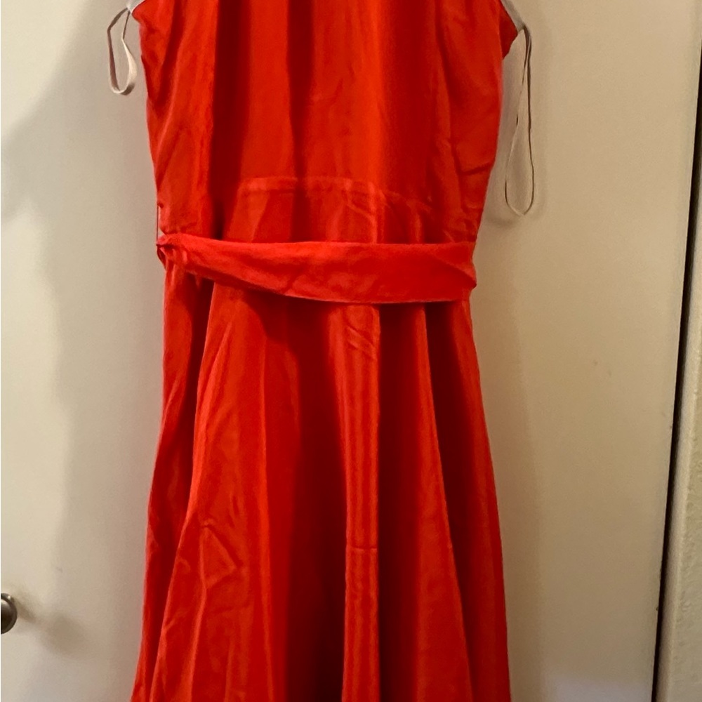 NWT Girls from Savoy Anthropologie Red Vintage Ruffle Halter Dress Sz 12 - Picture 5 of 5
